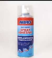 Клей универсальный прозрачный, 450 мл, спрей  SA-300 ABRO MASTERS (1/12)