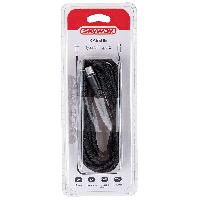 Кабель Type-C/ Type-C, L 2м, 3А, 27Вт, тканевая оплетка, черный S09603014 SKYWAY