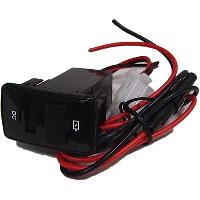 Разъем в штатную заглушку HONDA, 1 USB* 2.1 mA + индикатор,  YCL304 