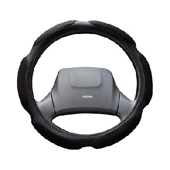 Оплетка перфокожа Sponge air, XL (41-43 см) Черная, 6 подушечек замша Черная SKYWAY S01101074 (1/25)
