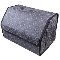 Органайзер в багажник-box 49*30*30 см Алькантара Серый, строчка белая SKYWAY S06404010