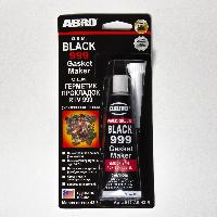 Герметик прокладка силиконовый OEM 999 (без запаха) Черный, 42 g, МИНИ  912-AB-42-R, ABRO (1/12)