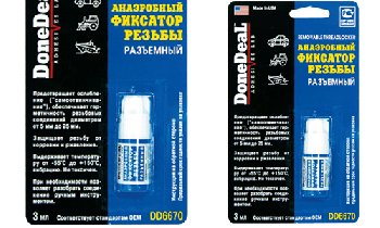 Фиксатор резьбы разъемный прозрачный, флакон, 3 ml  DoneDeaL DD6670 (уп12 шт)