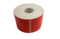 Скотч двусторонний белый 50 мм, длина 5м, оранжевая пленка (уп.150 шт.) 