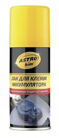 Лак для клемм аккумулятора, спрей 140 мл AC4291 ASTROhim (уп.-24 шт.)