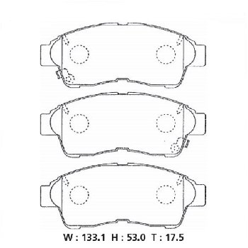 PF-1322/1282/1511L Колодки тормозные дисковые (АN-394) КНР