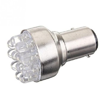 Светодиод T25 12V RED 12LED  BA15S  б/отраж (Маяк) (12T25-RED/12LED)