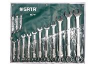 Ключи рожково-накидные ( 14 предметов) 8-24 мм, тканевый чехол, к-т  09049  SATA