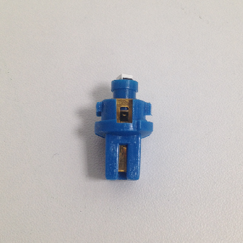 Светодиод T 5 12V BLUE 1SMD(с патроном) BAX8.7D WITH CAP (Mаяк) (12T5/P8.7-B/1SMD)