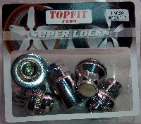 Гайки с секретом наружным 12*1.5 TOYOTA (4 шт+переходник) LN-009, к-т 