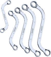 Ключи накидные тип S набор (5 предметов) 10-19 мм, к-т 09076 TStop