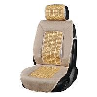 Накидка бамбуковая передняя, с поддержкой спины, 135*45 см, Summer-03, Бежеый, шт.  SKYWAY S01302025