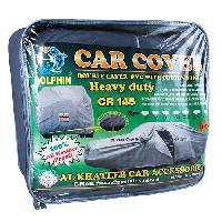 Тент-чехол влагостойкий автомобильный двухслойный L 370 см СR-145 PR SILVER  (джипы,микроавтобусы)