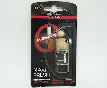 Ароматизатор жидкий подвесной (бутылочка) АНТИТАБАК, 5 мл MAXIFRESH HMF-24  (1/16)