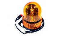 Маячок проблесковый на магните 12V, овал, в прикуриватель (51567)