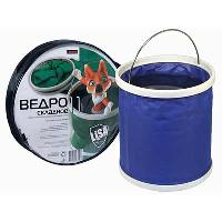 Ведро складное 11л ,вискозная водонепроницаемая ткань, в сумке   Li-Sa 46959