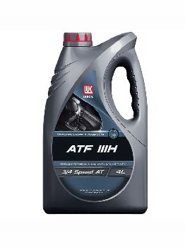 Масло трансмиссионное AКПП ЛУКОЙЛ ATF IIIH, 4л. п/синт (1/4)
