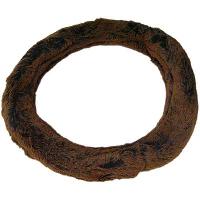 Оплетка экомех короткий S (35-37 см) Серая с коричневыми кончиками  (31636)