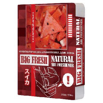 Ароматизатор под сиденье гелевый Сахарный арбуз, 200гр BIG FRESH BF- 58  (1/40)