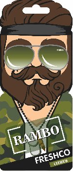 Ароматизатор подвесной пластина Территория мужчин RAMBO, Цитрус (уп. 10 шт.)