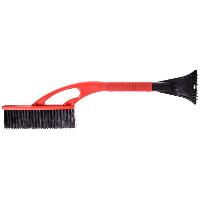 Щетка для снега со скребком, пластиковая ручка 58см, BK/RD  SKYWAY S07801002 (1/12)