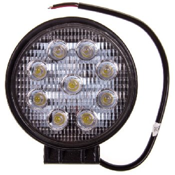 Фара светодиодная круглая D115*35 мм (9 диодов) 12V/24V, 27W, Ближний свет, шт.  SKYWAY S07201018