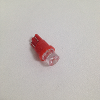 Светодиод T10 12V RED   конус  W2,1x9,5D (Маяк) (12T10-RED CONE)