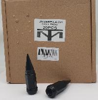 Гайки декоративные 12*1.5, набор (20 шт) для литья, под шестигр, TOYOTA, H-80мм,Черные, Конус, к-т