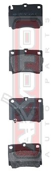 PF-3391 Тормозные колодки Akyoto AKD-1197 MMC Pajero/Montero Sport/ Challenger K94W/K9  RR