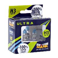 Лампа галогеновая H 3 12V 55W Pk22s Super Light+100% (82320SL+100) 2 шт, к-т   Маяк 