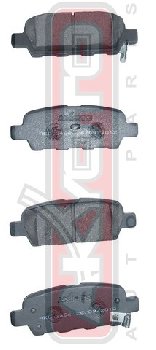 PF-2466 Тормозные колодки Akyoto AKD-2466 N.X-TRAIL NT30 PNT30 T30 2000-   RR