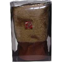 Чехол на ручку КПП кожа/мех P055PМ , Коричневый 