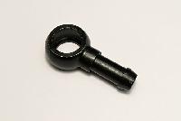 Штуцер топливный д 14мм под шланг 10мм (черный)