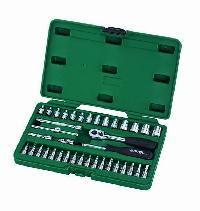Набор инструментов 1/4" ( 52 предмета) головки 3.5-14 мм,биты,трещотка, кейс 09002 SATA (1/12)