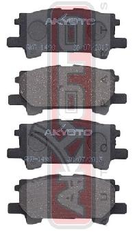 PF-1498 Тормозные колодки Akyoto AKD-1498 T.Lexus RX300,330,350 MCU35/MCU38 4WD 03--  RR