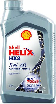Масло моторное Shell Helix HX8  5w40 SN/ CF, 1L  (1/12)  синтетика  