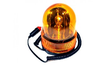 Маячок проблесковый на магните 12V, овал, в прикуриватель (51567)