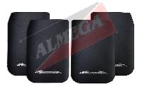 Брызговик плоский 440*280, надпись EXTREME, черный, большой, (4 шт), к-т   (1/25) 