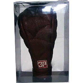 Чехол на ручку КПП кожа, молния P053P коричневый