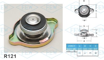 Крышка радиатора R121 (0.5 kg/cm2) FUTABA 