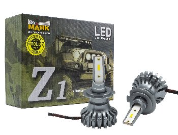 Лампа (LED аналог ксенона) H 7 9-30V 5000К 4000Lm PX26D WHITE (2шт), к-т  Маяк (Z1/9-30/H7)   