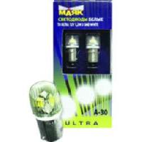 Светодиод T 8 12V WHITE  3SMD  (2835) 1,2W BA9S (2шт.) (Маяк) (12T8/A-30) ,к-т