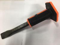 Зубило усиленное 250*18 с резиновым протектором, плоское 