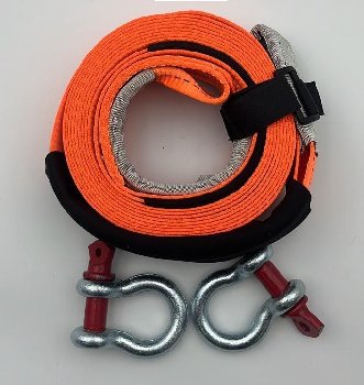 Трос ленточный  5т,  5м,  2 шакла, оранжевый, в сумке, TCS11-5T-5M