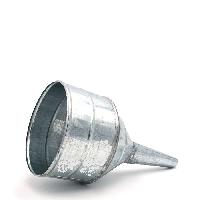 Воронка металлическая прямая D165, носик d25мм (большая, высокий борт) 3901