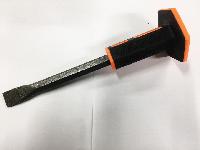 Зубило усиленное 300*18 с резиновым протектором, плоское 