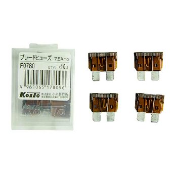 Предохранитель флажковый  7,5 А KOITO (F0780 ), шт  (уп 10 шт)