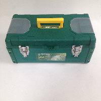 Ящик для инструментов пластиковый 15" (370*195*165 мм), 2 защелки мет/ 2 бокса под мелочь Т87(09221)