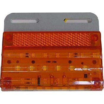 Фонарь габаритный 24V 20 SMD (+8SMD) 100* 60 мм, оранжевый, шт.   (уп. 8 шт)