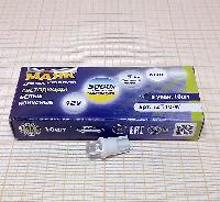 Светодиод T10 12V WHITE   конус  W2,1x9,5D (Маяк) (12T10-WHITE CONE)